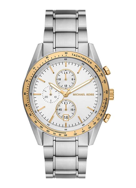 michael kors horloge zilver met steentjes|Zilverkleurige horloges .